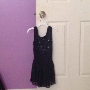 Black sparkle leotard.